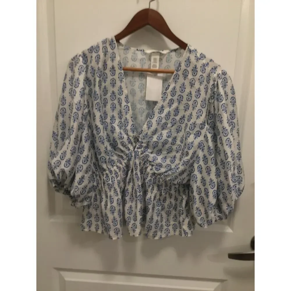 H & M white and floral pattern - Picture 9 of 13
